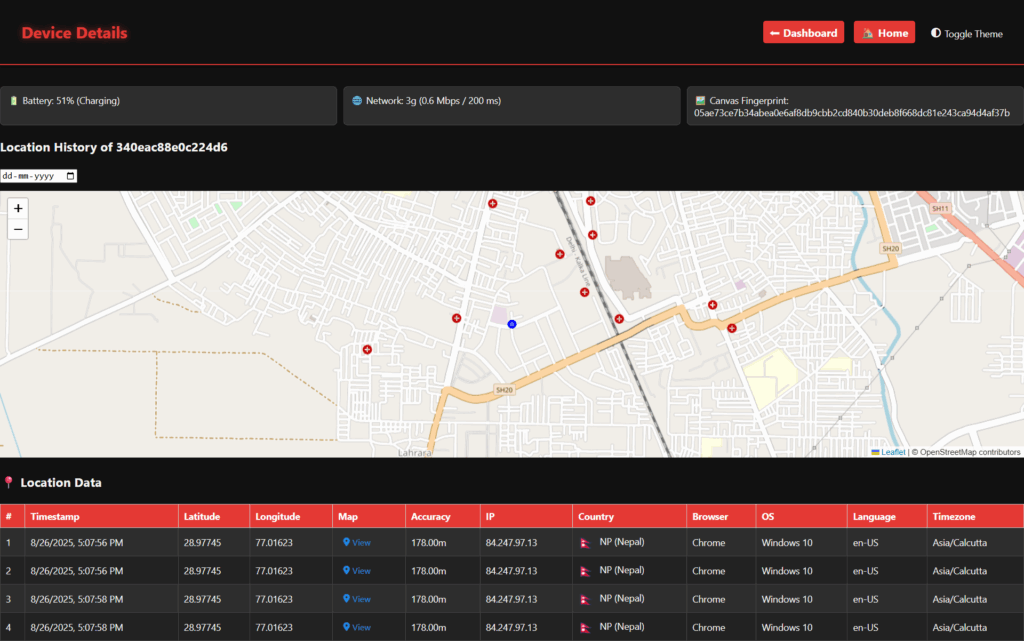 HawkEye- Location Tracker
